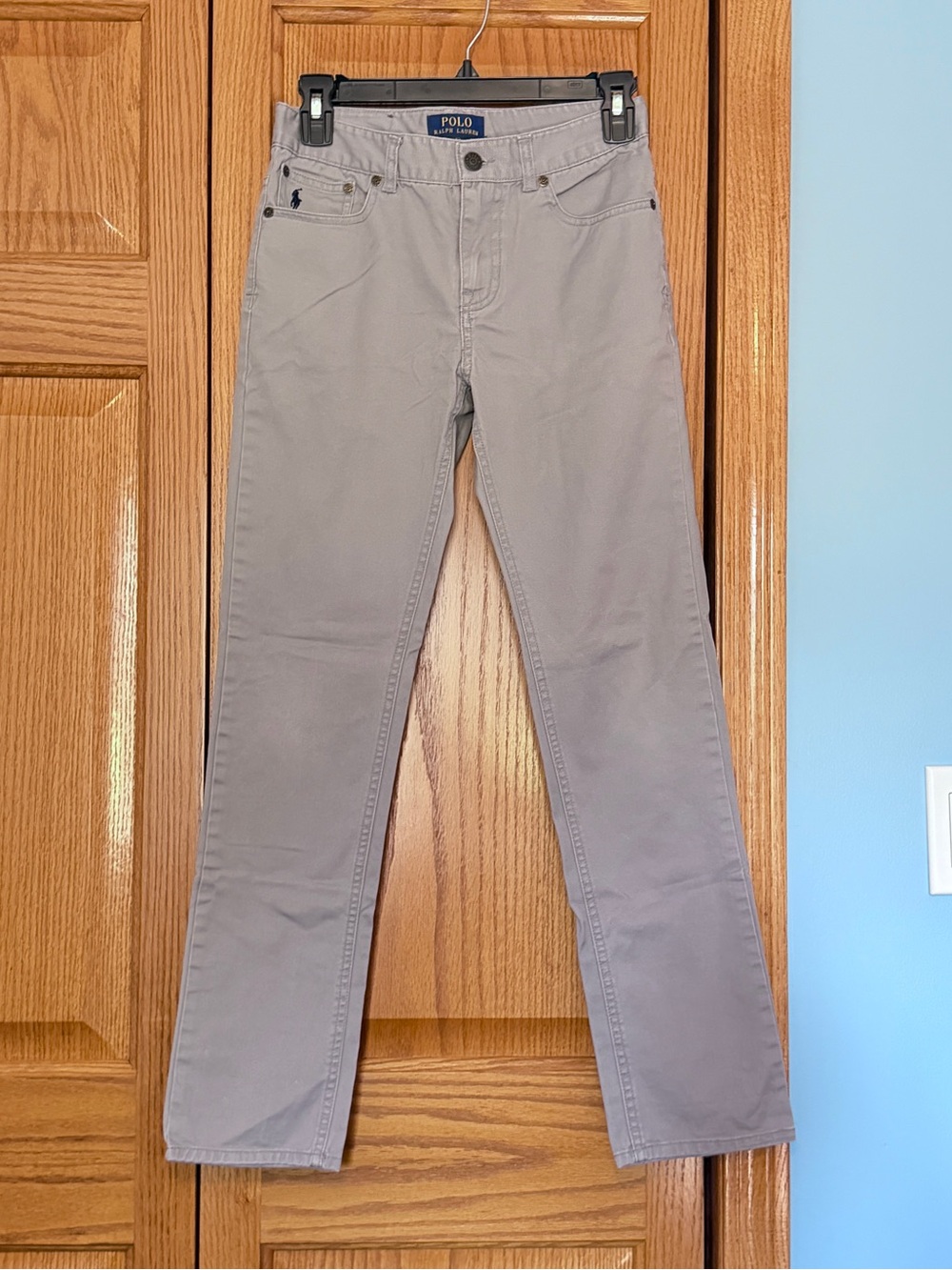 Polo by Ralph Lauren Boys Light Gray Slim Straight Jeans 12